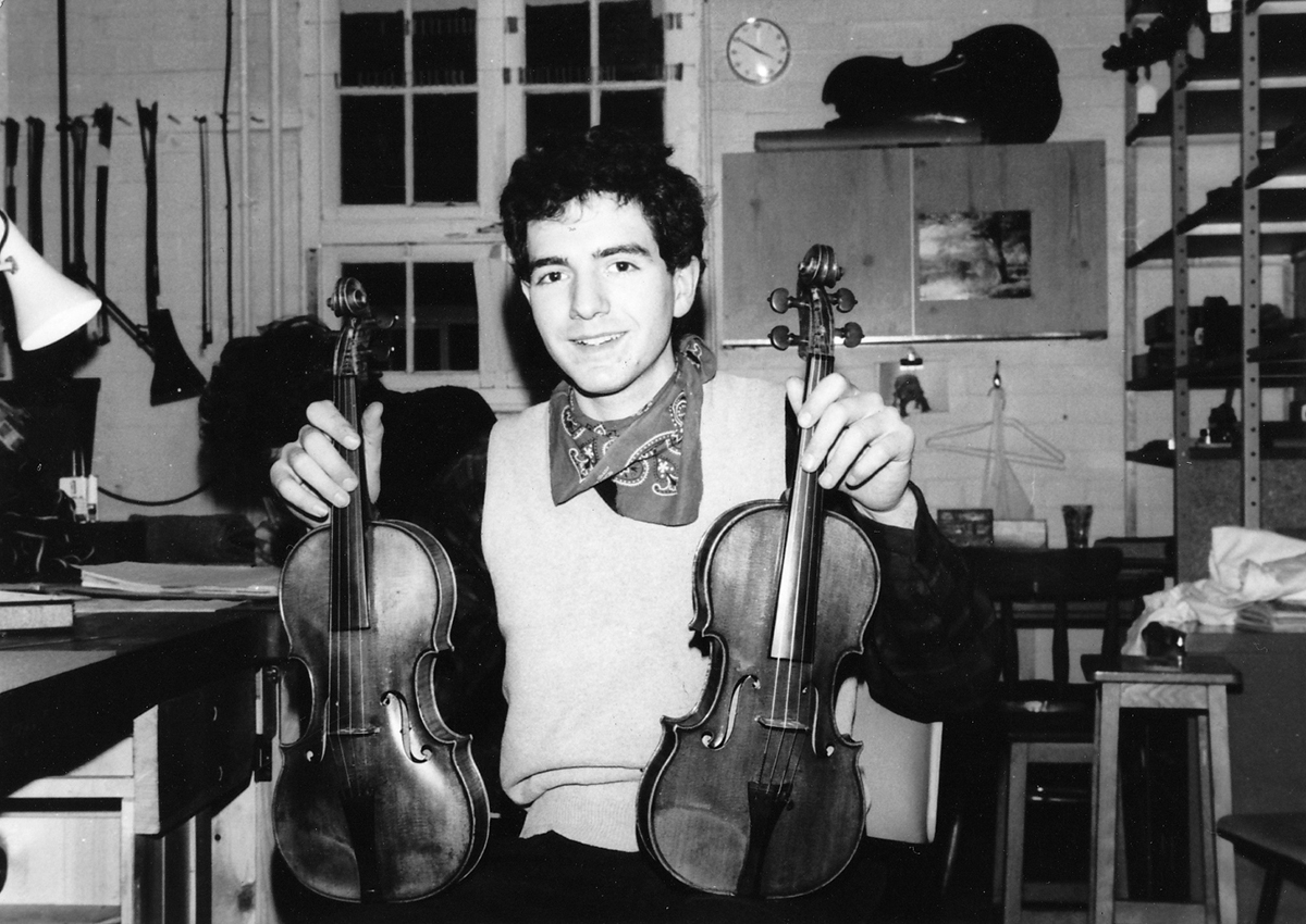 charles as a young violin maker
