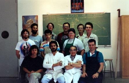 Carlos Arcieri, Nigo, and me bottom row at the very first Oberilin Restoration workshop in 1986